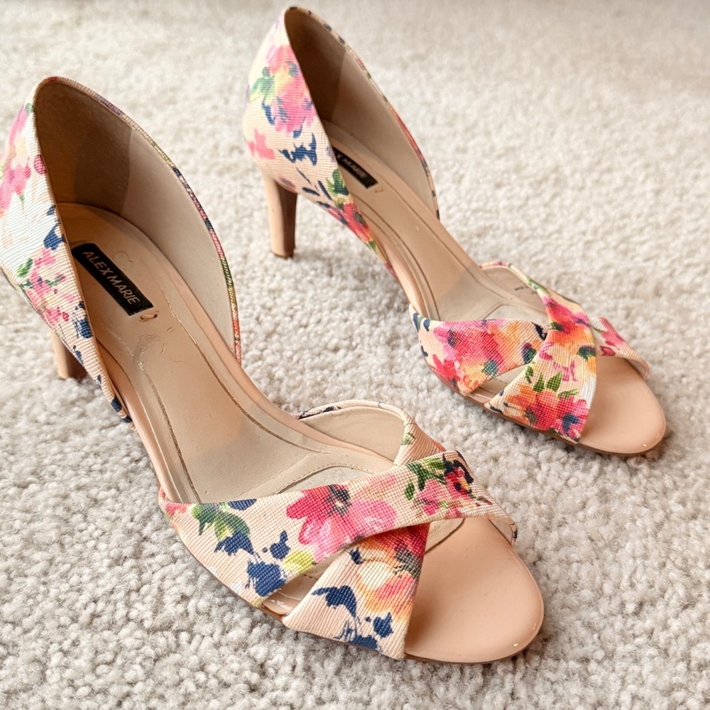 Alex Marie Floral Pumps Women's Size 7 Heels